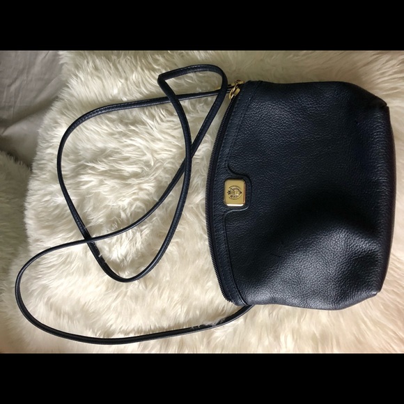 Liz Claiborne Bags Liz Claiborne Navy Blue Leather Cross Body Bag